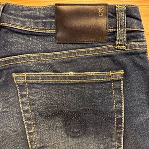 R13 Dark Blue Skinny Jeans